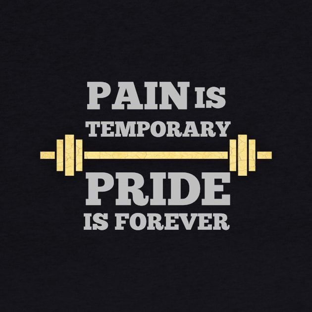 Pain is temporary, pride is permanent by paperbee